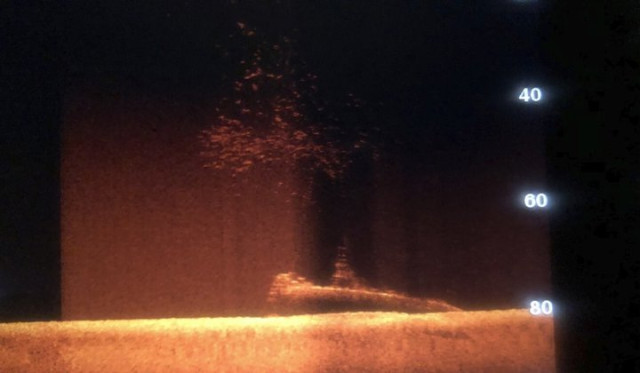 Cилует підводного човна на дні океану